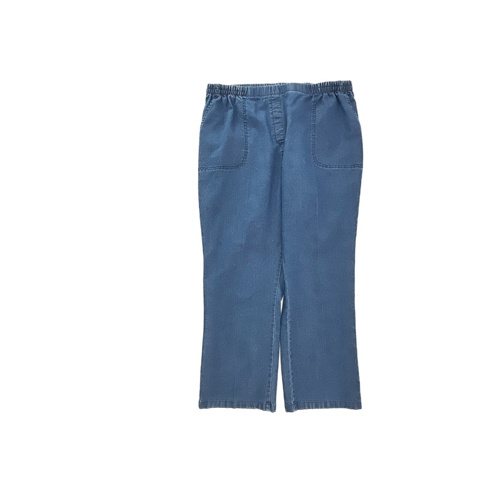 Alia‎ Pull On Straight Women's size 18P Dark Wash Blue Denim jeans